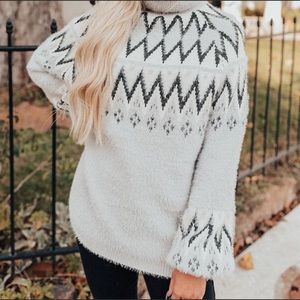 Pink lily sweater